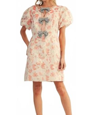 Jodifil Blushing Mini Dress - Natural