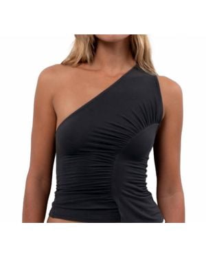 Belle Anna Sakae One Shoulder Top - Blue
