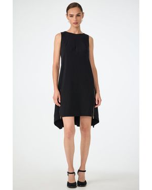 Trina Turk Vantis High-Low Sleeveless Dress - Black