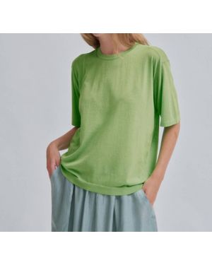 Sayaka Davis Sheer Knit Tee - Green