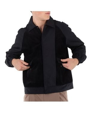 Redemptive Stitching Design Oversized Bomber Jacket - Black