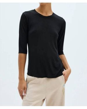 Raquel Allegra Kipp Tee - Black