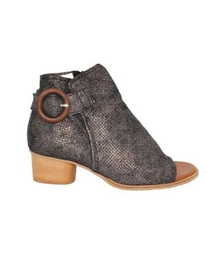 Eric Michael Vienna Peep Toe Bootie - Black