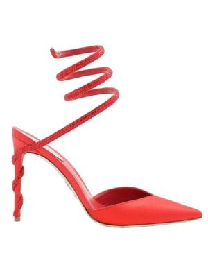 Rene Caovilla Rene Caovilla Margot 105 Satin Pumps - Red