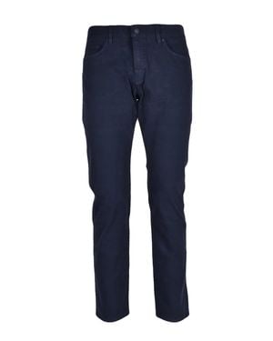 BOSS Slim Fit Deep Pants With Five-Pocket Design - Blue