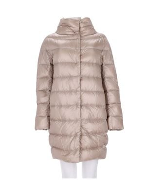 Herno Polyamide Quilted Down Coat - Natural