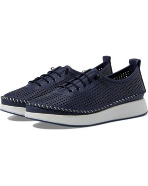 Spring Step Eastwood Leather Slip On Casual Shoes Zogg1475 - Blue