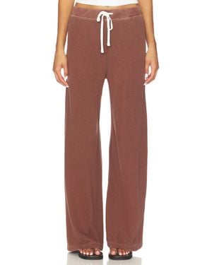 James Perse Wide Leg Sweatpant - Red