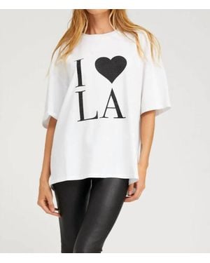 SPRWMN I Love La Rhinestone Tee - White