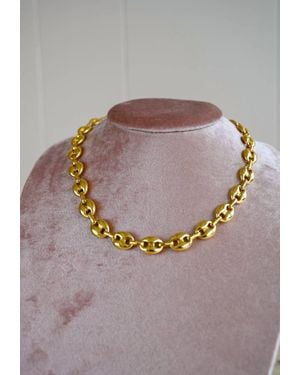 Market & King Chunky Chain Necklace - Brown