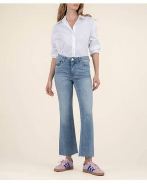 Kut From The Kloth Kelsey High Rise Ankle Flare Jeans - Blue