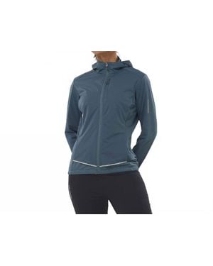 Salomon Light Shell Hooded Full Zip Jacket - Blue