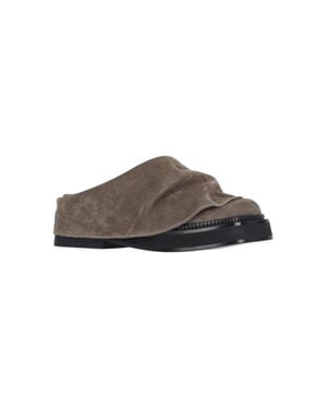 The Attico Mini Robin Mules - Brown