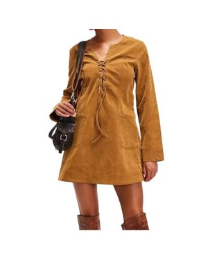 free people brown suede dress FREE PEOPLE Atlas Suede Mini  Britique Boutique