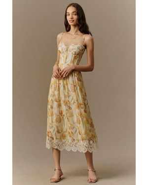 Bardot Ashta Lace-Trim Maxi Dress - Natural