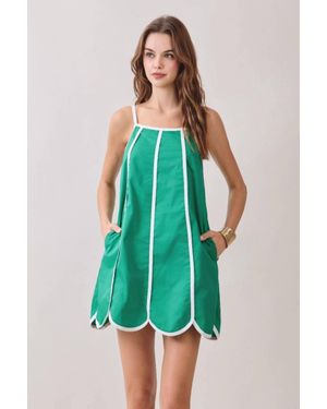 TCEC Augusta Mini Dress - Green