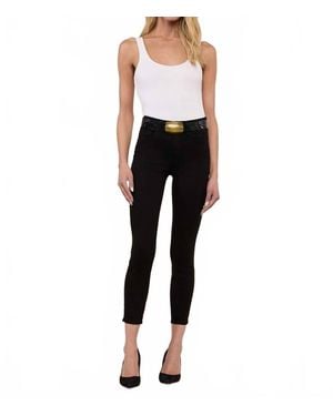 L'Agence Margot Cropped Skinny Jean - Black