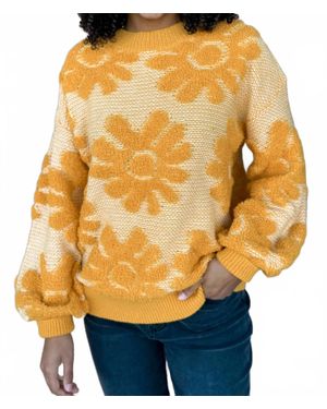 Davi & Dani Sunbloom Sweater - Orange
