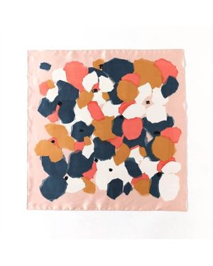 Funkyrel Polka Dot Square Scarf & Head Wrap - Blue