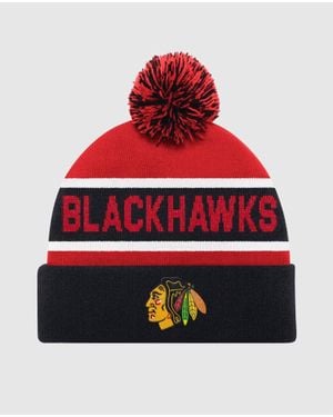 Starter Chicago Blackhawks Pom Beanie - Red
