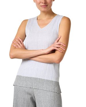 D. EXTERIOR Metallic Ribbed Tank - Gray