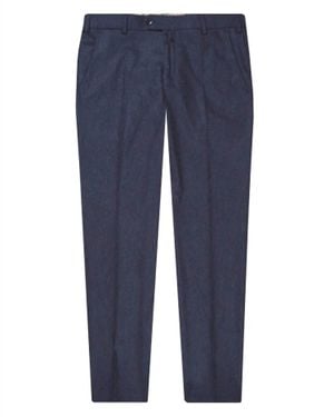 Meyer Bonn Modern Fit Stretch Dress Pants - Blue