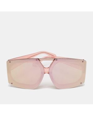 Karen Walker Mirrored Salvador Oversized Sunglasses - Pink