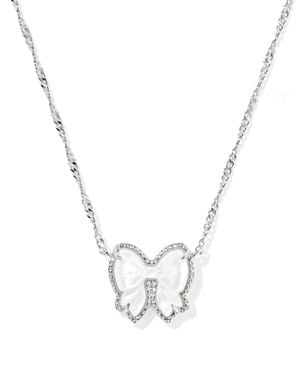 Kendra Scott Haley Bow Short Pendant Necklace - Metallic