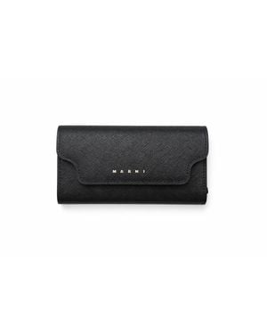 Marni Trunk 6-Hook Leather Key Case - Black