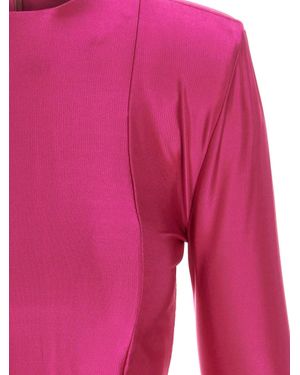 Vetements Viscose Short Dress - Red