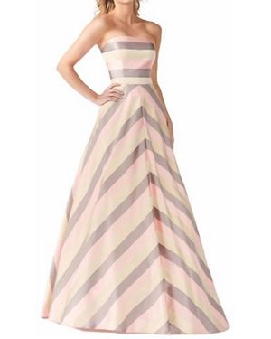 Colette for Mon Cheri Strapless Satin Ballgown - Natural