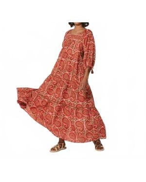 Cleobella Kamala Kaftan Dress - Red