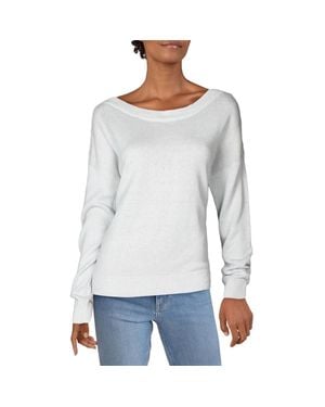 Joie Gadelle Linen Blend Button Detail Sweater - Gray
