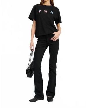 En Saison Head Over Heels Top - Black