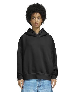 Khrisjoy Felpa Oversized Dropped Hoodie - Black