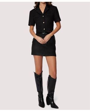 Lost + Wander Alessia Fitted Mini Skirt - Black