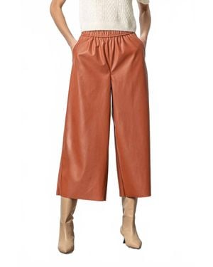 Lilla P Wide Legged Culotte Pant - Orange