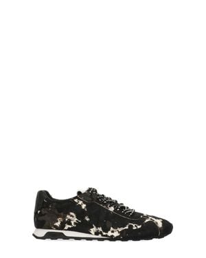 Ash Kill Bill Calf Hair Sneakers - Black