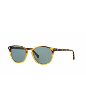 Oliver Peoples Finley Esq. Round Sunglasses - Black