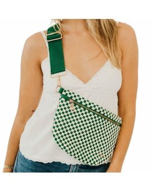 Pretty Simple Westlyn Woven Bum Bag - Green