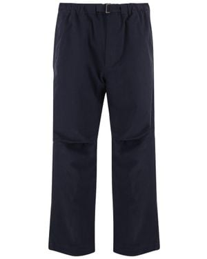 DARKPARK Straight-Leg Stretch Cotton Pants With Adjustable Waistband - Blue