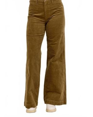 Judy Blue High Rise Retro Wide Leg Corduroy Pants - Green