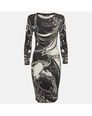 Roberto Cavalli Knit Bodycon Dress - Black