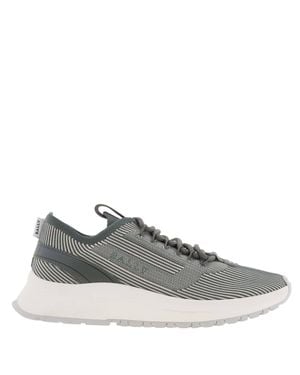 Bally Dean Stripe Detailed Sneakers, Brand Size 6.5 Us Size 7.5 - Gray
