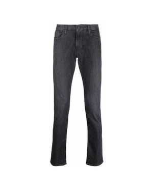 Emporio Armani J06 Slim Fit Low-Rise Jeans, Waist - Blue