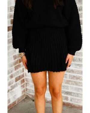Sincerely Ours Farrah Sweater Skirt - Black