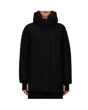 Herno Hooded A-Shape 2-Layer Windstopper Jacket - Black