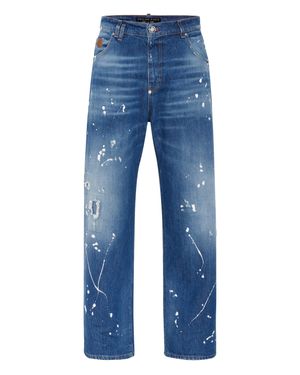 Philipp Plein 5-Pocket Beach Boy Fit Jeans - Blue