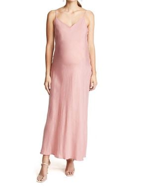 HATCH Ricky Slip Maternity Dress - Pink