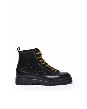 Paul Smith Leather Boot Rubber Sole - Black